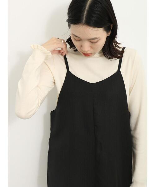 Samansa Mos2 blue（サマンサモスモスブルー）の「フリル衿ニットプルオーバー（ニット/セーター・レディース・ブラック/キナリ/ブルー・F）」の16枚目の写真