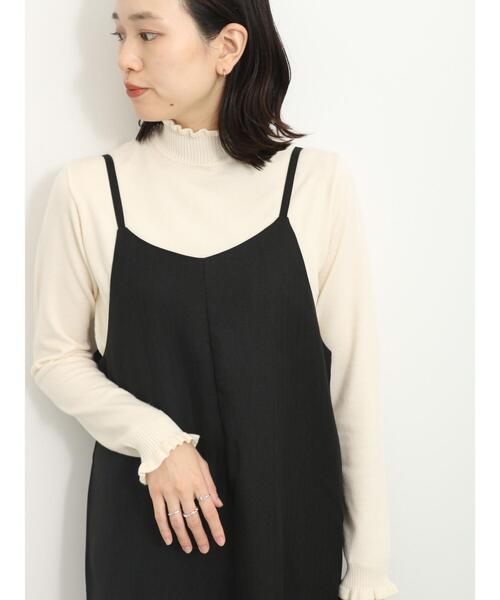 Samansa Mos2 blue（サマンサモスモスブルー）の「フリル衿ニットプルオーバー（ニット/セーター・レディース・ブラック/キナリ/ブルー・F）」の17枚目の写真