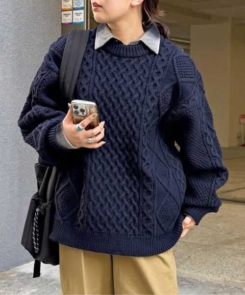 CPCM（シーピーシーエム）の「ケーブルニットプルオーバー（ニット  
