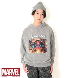 GLAZOS | 【MARVEL】スパイダーマン / 裏毛フロントプリントパーカー(その他トップス)