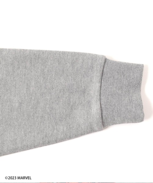 GLAZOS（グラソス）の「【MARVEL】スパイダーマン / 裏毛フロントプリントパーカー（その他トップス・キッズ・グレー/ブラック・150cm/140cm/170cm/160cm）」の7枚目の写真