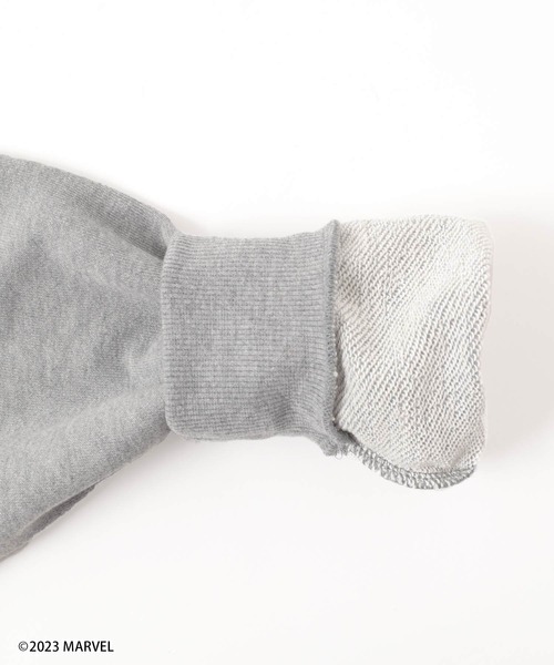 GLAZOS（グラソス）の「【MARVEL】スパイダーマン / 裏毛フロントプリントパーカー（その他トップス・キッズ・グレー/ブラック・150cm/140cm/170cm/160cm）」の8枚目の写真