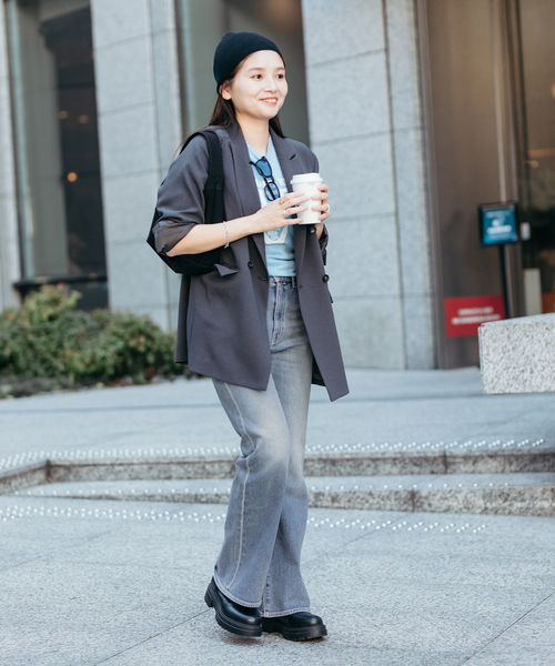 JOURNAL STANDARD(ジャーナルスタンダード)の「《一部店舗+WEB限定》Onda×JS オーガニックコットンニットキャップ(ニットキャップ/ビーニー・レディース・ブラック/チャコールグレー・FREE)」の9枚目の写真