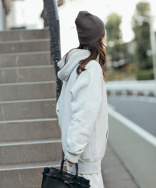 JOURNAL STANDARD(ジャーナルスタンダード)の「《一部店舗+WEB限定》Onda×JS オーガニックコットンニットキャップ(ニットキャップ/ビーニー・レディース・ブラック/チャコールグレー・FREE)」の15枚目の写真