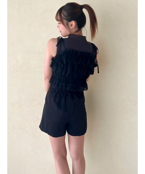 dazzlin（ダズリン）の「2wayチュールビスチェ（キャミソール・レディース・ピンク/ブラック/ベージュ/グレー・FREE）」の18枚目の写真