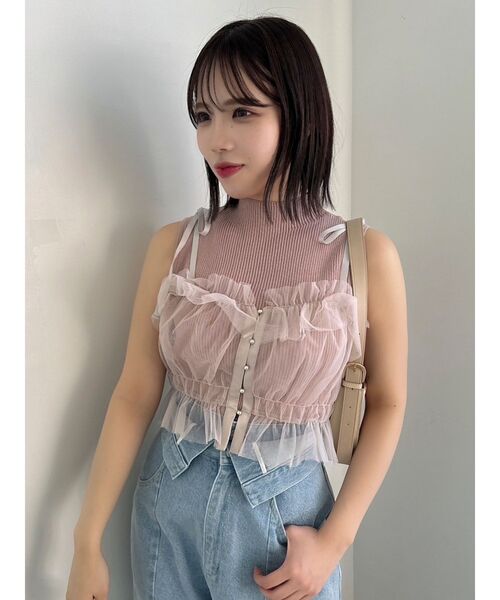 dazzlin（ダズリン）の「2wayチュールビスチェ（キャミソール）」 - WEAR