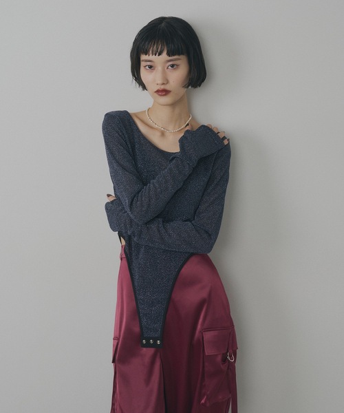 MARUKO イデラ　ヴァイオレット　ボディスーツ MARUKO イデラ ヴァイオレット ボディスーツ - 下着・アンダーウェア最