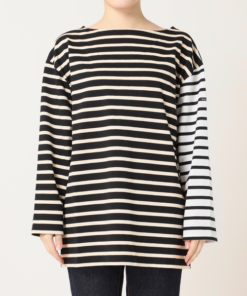 LEMINOR（ルミノール）の「《別注》【Leminor/ルミノア】クレイジーボーダー：カットソー（Tシャツ/カットソー・レディース・ブラック/アイボリー・3）」の18枚目の写真