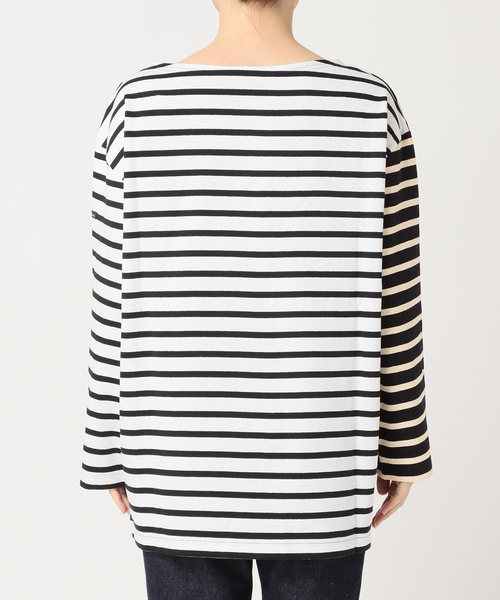 LEMINOR（ルミノール）の「《別注》【Leminor/ルミノア】クレイジーボーダー：カットソー（Tシャツ/カットソー・レディース・ブラック/アイボリー・3）」の20枚目の写真