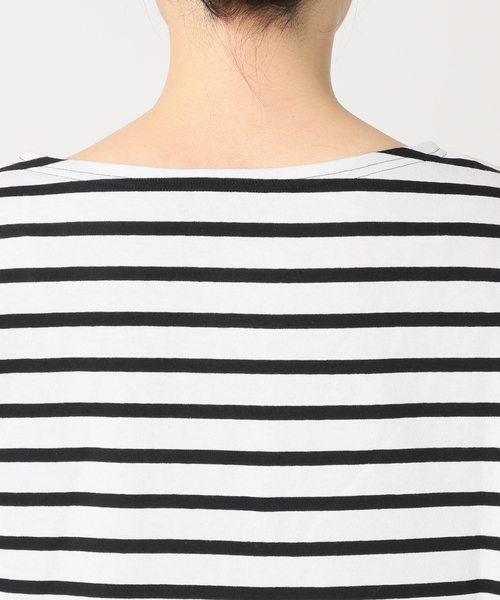 LEMINOR（ルミノール）の「《別注》【Leminor/ルミノア】クレイジーボーダー：カットソー（Tシャツ/カットソー・レディース・ブラック/アイボリー・3）」の21枚目の写真