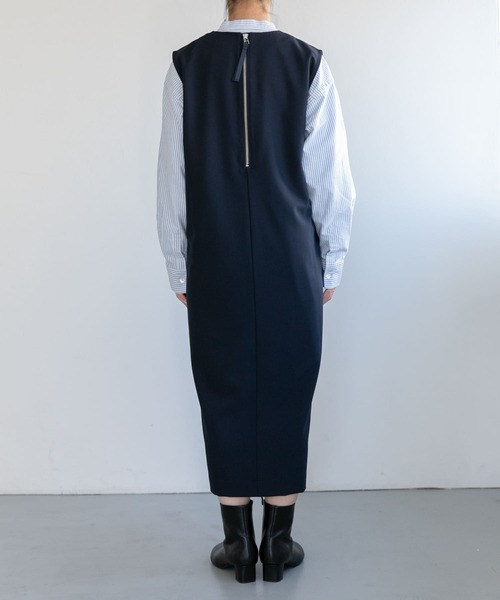 FORK&SPOON　テントラインジャンパースカート FORK&SPOON（フォークアンドスプーン）の「FORK&SPOON テント