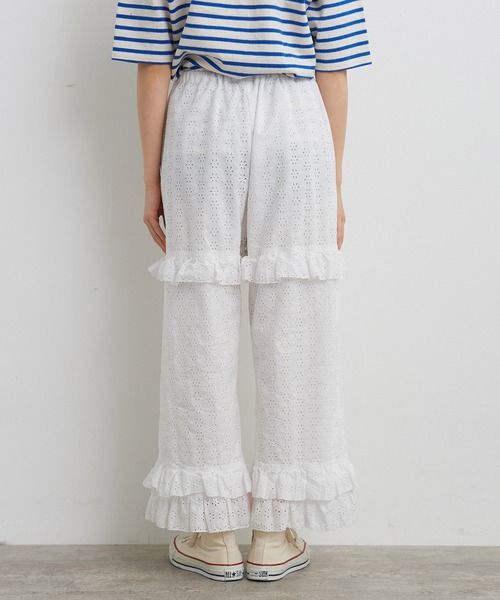 60ローンカットワーク刺繍フリルパンツ 完売品 即日発送 本日購入で500円オフ Dot＆Stripes CHILD WOMAN（ドットアンドストライプス