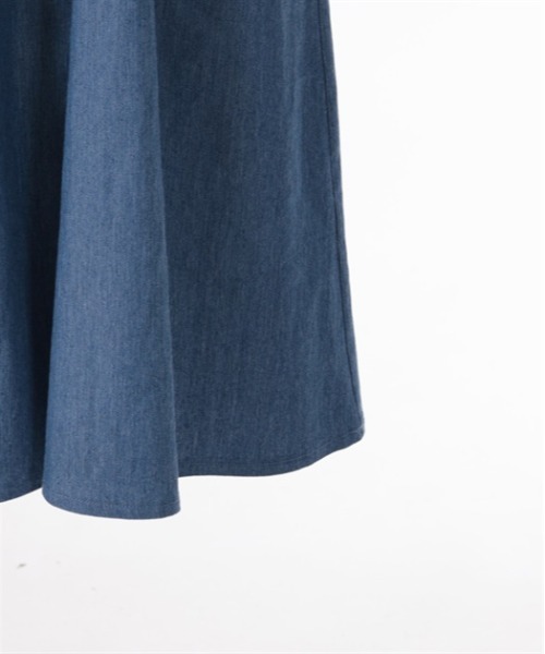 axes femme（アクシーズファム）の「ダブルレースアップデニムワンピース（ワンピース・レディース・ワンウォッシュ/ブラック/インディゴブルー・FREE）」の11枚目の写真