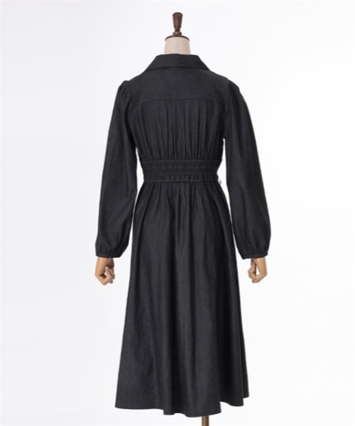 axes femme（アクシーズファム）の「ダブルレースアップデニムワンピース（ワンピース・レディース・ワンウォッシュ/ブラック/インディゴブルー・FREE）」の19枚目の写真