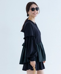 Sono（ソーノ）の「【SONO/ソーノ】Rash Guard ﾊﾟﾌｨ-ｽﾘｰﾌﾞﾌﾘﾙﾄﾘﾑ