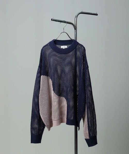 透かし編み メッシュニット プルオーバー（ニット/セーター）｜Nilway（ニルウェイ）