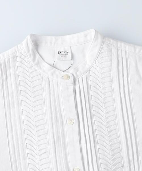SOMETHING(サムシング)の「SOMETHING(サムシング)バンドカラーシャツ(シャツ/ブラウス・レディース・ホワイト・M/S)」の18枚目の写真