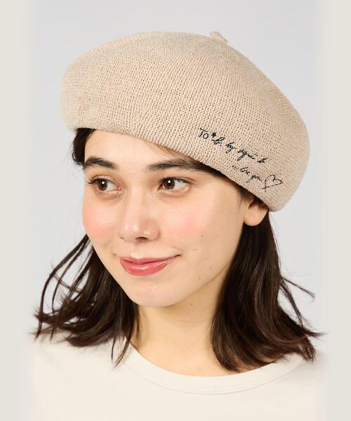 To b. by agnes b.(トゥービーバイアニエスベー)の「ラブユー サマー ベレー(ハンチング/ベレー帽・レディース・ホワイト系その他・FREE)」の6枚目の写真