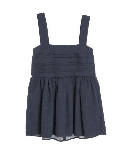 ELENDEEK（エレンディーク）の「ジャガードビスチェ（シャツ/ブラウス・レディース・ブラック/ネイビー/ピンク・FREE）」の8枚目の写真