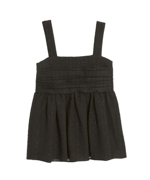 ELENDEEK（エレンディーク）の「ジャガードビスチェ（シャツ/ブラウス・レディース・ブラック/ネイビー/ピンク・FREE）」の7枚目の写真