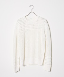ESLOW | ESLOW/エスロー MESH SWEATER メッシュセーター サマーニット(ニット/セーター)