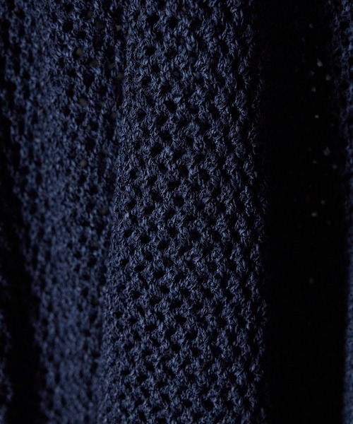 ESLOW(エスロー)の「ESLOW/エスロー MESH SWEATER メッシュセーター サマーニット(ニット/セーター・レディース・ホワイト/ネイビー・FREE)」の12枚目の写真