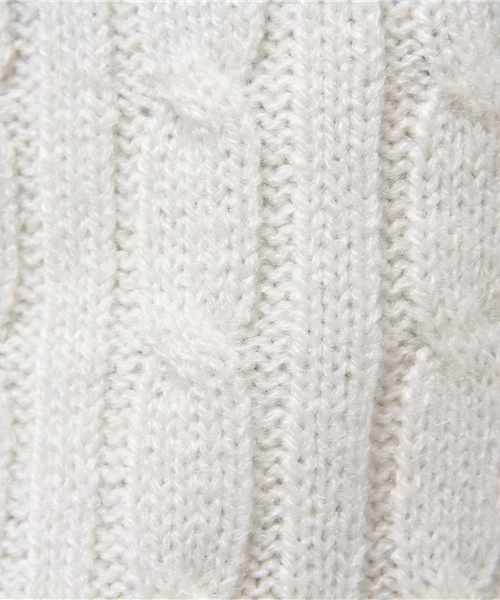 WEGO（ウィゴー）の「WEGO/ケーブルニット（ニット/セーター・レディース・キャメル/ワイン/カーキ/ネイビー/杢グレー/オフホワイト/ダークグリーン・FREE）」の15枚目の写真