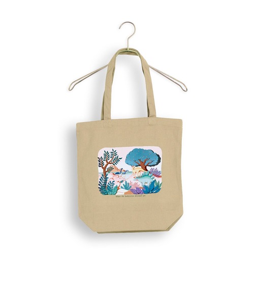 Kelen（ケレン）の「「KELEN/ケレン」ジュラシックプリントトート / JURA TOTE（トートバッグ・レディース・ナチュラル/パープル/グレイッシュベージュ・FREE）」の6枚目の写真