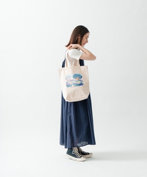 Kelen（ケレン）の「「KELEN/ケレン」ジュラシックプリントトート / JURA TOTE（トートバッグ・レディース・ナチュラル/パープル/グレイッシュベージュ・FREE）」の9枚目の写真