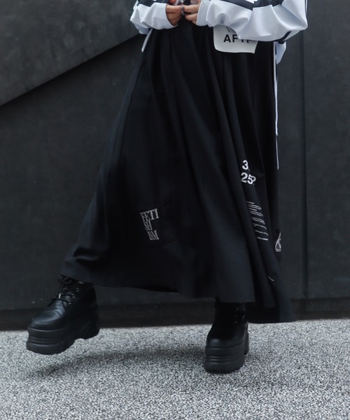 AFYF LONG SKIRT PATCH/ロングスカート パッチ