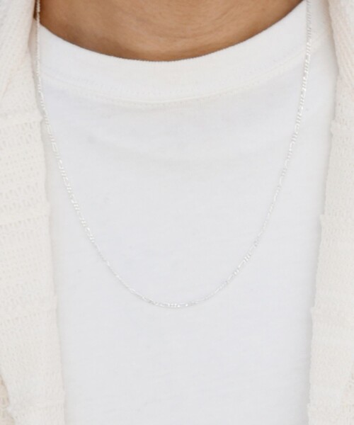 SHIPS any（シップス エニィ）の「SHIPS any: SLV925 55cm チェーン ネックレス（ネックレス・メンズ・ライトホワイト/ホワイト/ホワイト系その他/ストーン・ONE SIZE）」の6枚目の写真