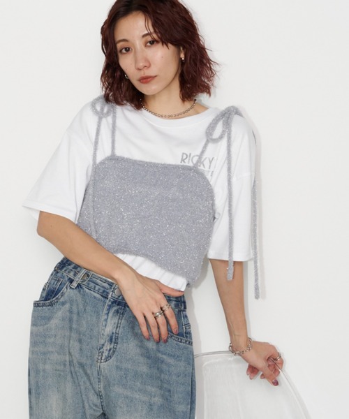 Auntie Rosa Holiday(アンティローザホリデー)の「CAR REPAIR'S箔プリントロゴルーズTEE(Tシャツ/カットソー・レディース・オフホワイト/ナチュラル/チャコールグレー・FREE)」の19枚目の写真