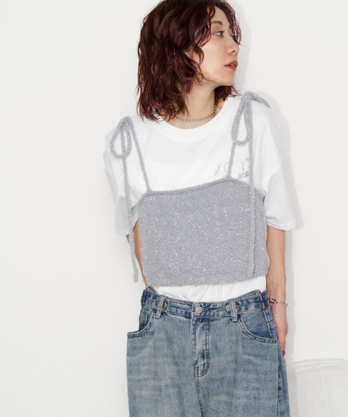 Auntie Rosa Holiday(アンティローザホリデー)の「CAR REPAIR'S箔プリントロゴルーズTEE(Tシャツ/カットソー・レディース・オフホワイト/ナチュラル/チャコールグレー・FREE)」の18枚目の写真