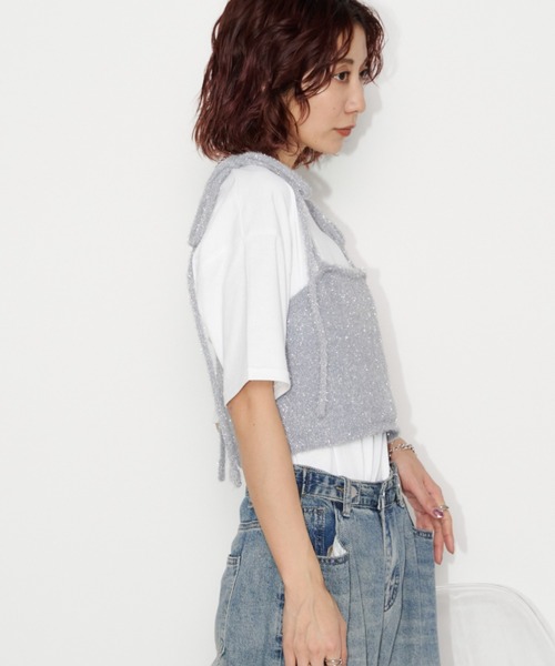 Auntie Rosa Holiday(アンティローザホリデー)の「CAR REPAIR'S箔プリントロゴルーズTEE(Tシャツ/カットソー・レディース・オフホワイト/ナチュラル/チャコールグレー・FREE)」の17枚目の写真