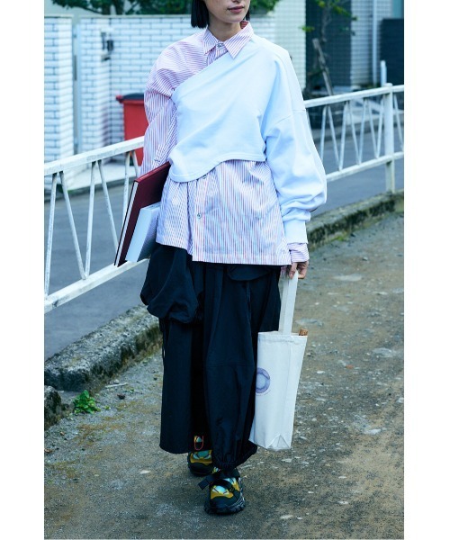 スウェット ワンショルダーパーツ（スウェット）｜nagonstans（ナゴ