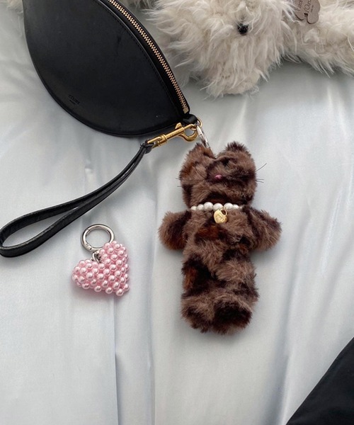 nomnom（ノムノム）の「【morejude】Love Kitty Keyholder（キーホルダー・レディース・ブラウン/オフホワイト/ブラック・FREE）」の13枚目の写真