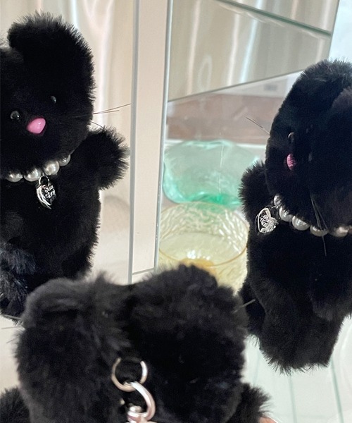 nomnom（ノムノム）の「【morejude】Love Kitty Keyholder（キーホルダー・レディース・ブラウン/オフホワイト/ブラック・FREE）」の9枚目の写真