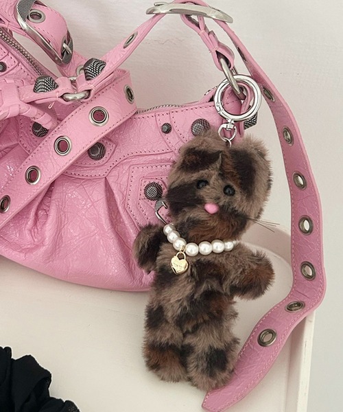 nomnom（ノムノム）の「【morejude】Love Kitty Keyholder（キーホルダー・レディース・ブラウン/オフホワイト/ブラック・FREE）」の17枚目の写真