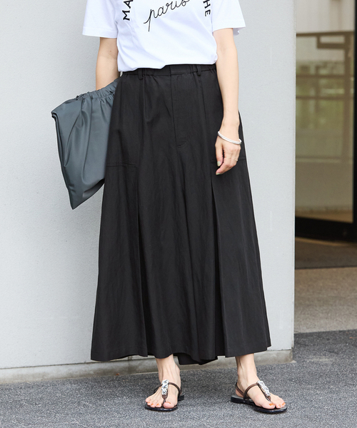 IENA(イエナ)の「ツータックキュロット(その他パンツ・レディース・ブラック/カーキ・36/38)」の7枚目の写真