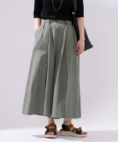 IENA(イエナ)の「ツータックキュロット(その他パンツ・レディース・ブラック/カーキ・36/38)」の18枚目の写真