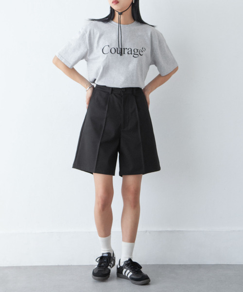 Chillfar（チルファー）の「ピンタックハーフパンツ（その他パンツ・レディース・ネイビー/グレー/ブラック/アイボリー/ベージュ・FREE）」の10枚目の写真