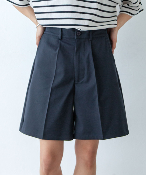 Chillfar（チルファー）の「ピンタックハーフパンツ（その他パンツ・レディース・ネイビー/グレー/ブラック/アイボリー/ベージュ・FREE）」の19枚目の写真