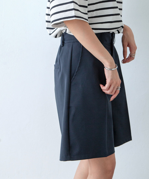 Chillfar（チルファー）の「ピンタックハーフパンツ（その他パンツ・レディース・ネイビー/グレー/ブラック/アイボリー/ベージュ・FREE）」の21枚目の写真