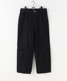 【AFB / エーエフビー】STUDDED DENIM CARGO PANTS