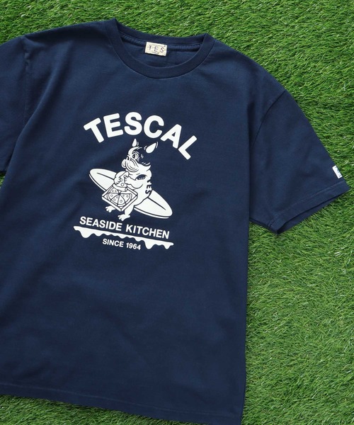 The Endless Summer（エンドレスサマー）の「TES CAL PIZZA DINER T-SHIRT / Tシャツ（Tシャツ/カットソー・メンズ・ネイビー/A/ホワイト/ブラック・X-LARGE/LARGE/MEDIUM/SMALL）」の3枚目の写真