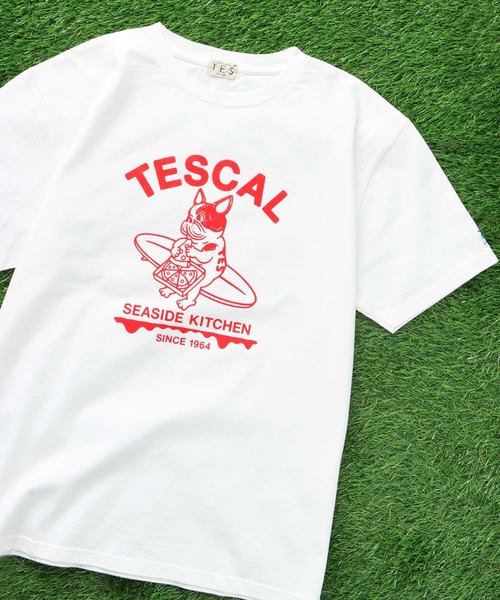 The Endless Summer（エンドレスサマー）の「TES CAL PIZZA DINER T-SHIRT / Tシャツ（Tシャツ/カットソー・メンズ・ネイビー/A/ホワイト/ブラック・X-LARGE/LARGE/MEDIUM/SMALL）」の2枚目の写真