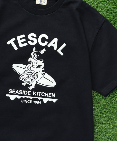 The Endless Summer（エンドレスサマー）の「TES CAL PIZZA DINER T-SHIRT / Tシャツ（Tシャツ/カットソー・メンズ・ネイビー/A/ホワイト/ブラック・X-LARGE/LARGE/MEDIUM/SMALL）」の6枚目の写真