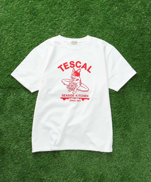 The Endless Summer（エンドレスサマー）の「TES CAL PIZZA DINER T-SHIRT / Tシャツ（Tシャツ/カットソー・メンズ・ネイビー/A/ホワイト/ブラック・X-LARGE/LARGE/MEDIUM/SMALL）」の8枚目の写真