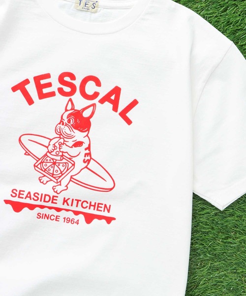 The Endless Summer（エンドレスサマー）の「TES CAL PIZZA DINER T-SHIRT / Tシャツ（Tシャツ/カットソー・メンズ・ネイビー/A/ホワイト/ブラック・X-LARGE/LARGE/MEDIUM/SMALL）」の9枚目の写真