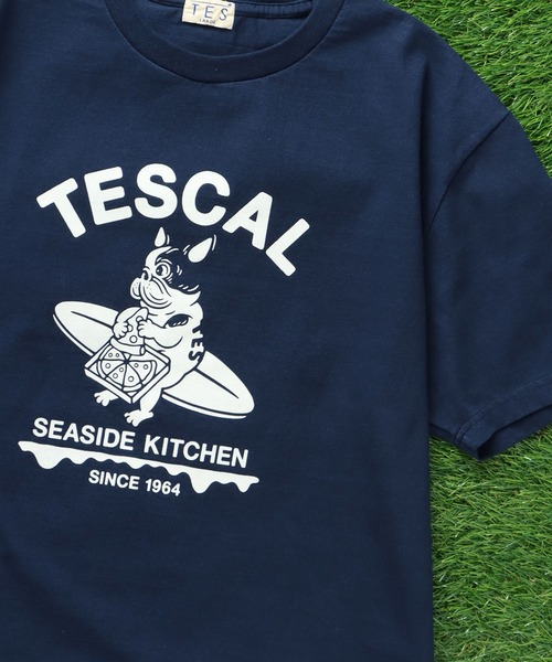 The Endless Summer（エンドレスサマー）の「TES CAL PIZZA DINER T-SHIRT / Tシャツ（Tシャツ/カットソー・メンズ・ネイビー/A/ホワイト/ブラック・X-LARGE/LARGE/MEDIUM/SMALL）」の12枚目の写真